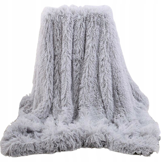 Prikrývka, prehozy na posteľ - Chlpatá prikrývka 160x200 Furry Plaid Bedspread