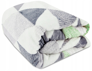 Prikrývka, prehozy na posteľ - Mikrofiberová prikrývka prikrývka posteľná posteľ na posteli Soft Plaid
