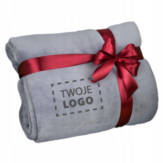 Prikrývka, prehozy na posteľ - Prikrývka s logom výšivky pre darček 220 x 200