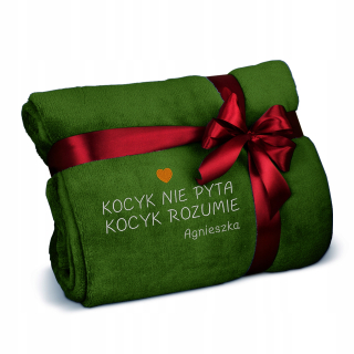 Prikrývka, prehozy na posteľ - Prikrývka s výšivkovým darčekom 220 x 200 Plaid Plaid