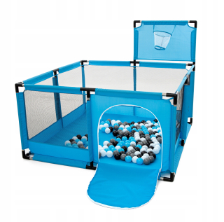 Ohrádka pre deti - Dieťa Playpen 126x126 cm suchý bazén +100Pieł