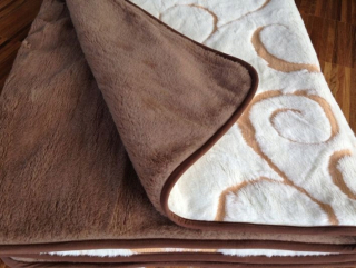 Prikrývka na spanie - Kašmír Gold +Camel Wool Quilt 160x200