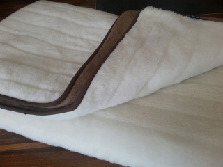 Prikrývka na spanie - Belt kaviarne vlny Kašmír +Camel Dark 200x200