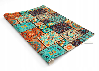Dýha na nábytok - Farebná dekoratívna patchwork dýha pre nábytok