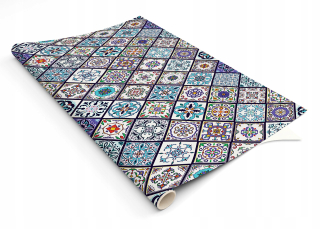 Dýha na nábytok - Farebná patchwork dekoratívna dýha pre nábytok
