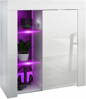 Komoda do obývačky - Kúzačka 8 farieb predný akrylový lesk 75 cm 70 80