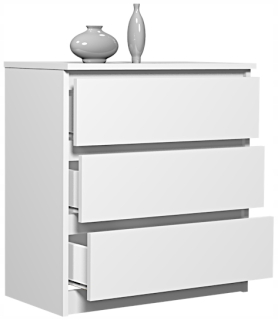 Komoda do obývačky - Biała York 70 3 zásuvky -producent