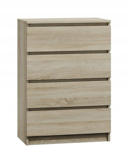 Komoda do detskej izby - Modul zásuvky v komode Megan 4S Biały 32 cm