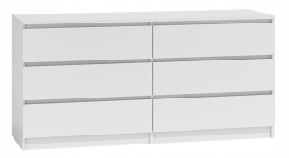 Komoda do detskej izby - Malwa M6 140 Hrubla - biela