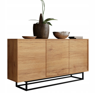 Komoda do obývačky - Kúzačka Table Table Loft Retro Cabinet Oak Mat Lft102