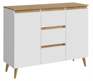 Komoda do obývačky - Sonoma Mix Veľká chastation York 140 cm 6 zásuviek