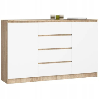 Komoda do obývačky - Skrinka na komoda 3 zásuvky M3 Storma White