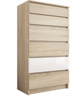 Komoda do obývačky - Zásuvka na komoda 6 Sonoma Mix Zásuvky Gloss Pl R-6