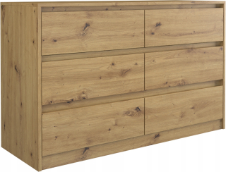Komoda do obývačky - Skrinka na komoda Karo K120 6 zásuviek 120 cm remeselníka