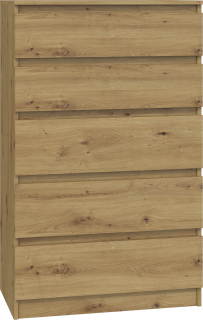 Komoda do obývačky - Zásuvka na skrinky na skrinky 5 zásuviek M5 Oak Artisan