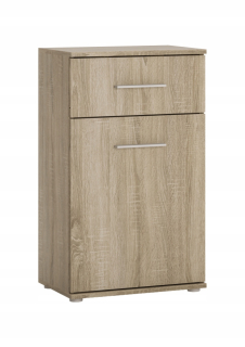 Komoda do obývačky - Nuo Oak Craft Gold/Black Lavičk