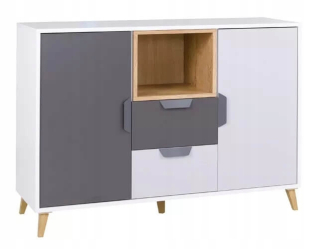 Komoda do študenskej izby - Hrudník s zásuvkami so zásuvkami 120 Youth Room Joker 8