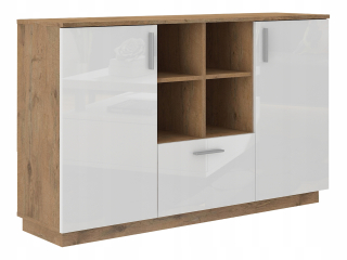 Komoda do obývačky - Zásuvka pre zásuvku ZAFRA Salon Dresser Dresser Chrump of Scyers - Gloss