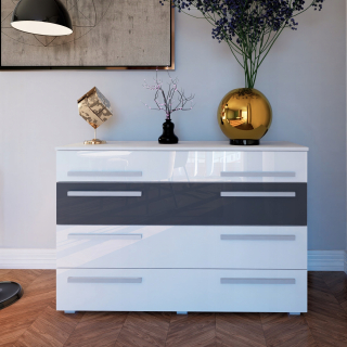 Komoda do detskej izby - Hrudník s zásuvkami so 4 zásuvkami 120 cm