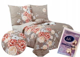 Kompletný set posteľných obliečok - Sada podstielky 200x220 2x bavlnená vankúš 3cz %