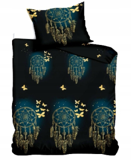 Kompletný set posteľných obliečok - Sada podstielky 140x200 zlatý sen Catcher Golden