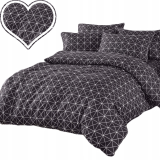 Kompletný set posteľných obliečok - Posteľná súprava 140x200 s kôpkou + vankúšom kôry