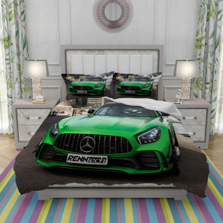 Prikrývka na spanie - Posteľná súprava 160x200 Mercedes Benz GT R 54278
