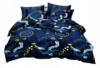 Kompletný set posteľných obliečok - Dvojitá podstielka so vzorom so hviezdami 220x240 cm