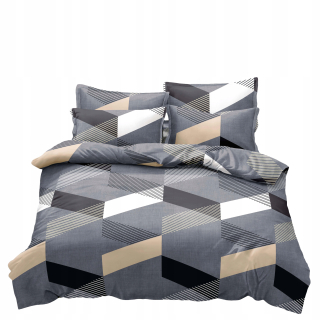 Kompletný set posteľných obliečok - Posteľná súprava 200x220 + 2 bavlnené vankúše