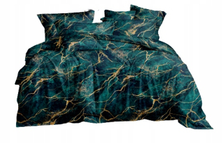 Kompletný set posteľných obliečok - Flanel podstielka v kocky 160x200 cm bavlna