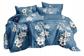 Kompletný set posteľných obliečok - 3D posteľná súprava 160x200 kvety kvety