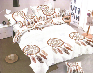 Kompletný set posteľných obliečok - Sada posteľnej bavlny 160x200 Dream Catcher