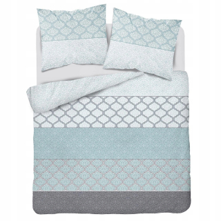 Kompletný set posteľných obliečok - Saténová podstielka 160x200 DETEXPOL HOME SATIN
