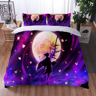 Kompletný set posteľných obliečok - Posteľná sada Demon Slayer 140x200 + vankúš