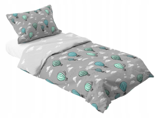 Kompletný set posteľných obliečok - Posteľná sada pre deti balóny 140x200 cm