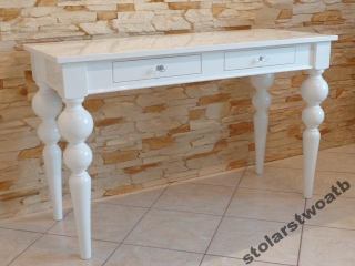 Toaletný stolík - Biely lesklý závesný tabuľka 120 x 75 x 40 cm