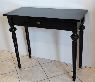 Toaletný stolík - Toaletný stolík ATB čierny lesk 100 x 75 x 40 cm