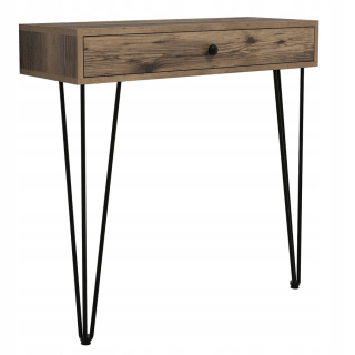 Konzolový stolík do predsiene - Wotan Oak visiaci skrinka + predné dosky grafit 30 cm ava