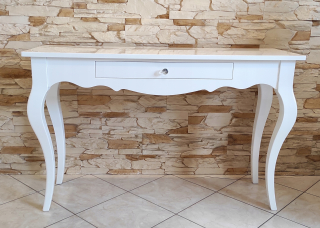 Toaletný stolík - Toaletný stolík ATB biely lesk 120 x 75 x 40 cm