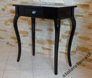 Toaletný stolík - Konzola Black Gloss 70 x 75 x 38 cm