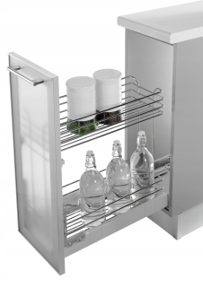 Vysuvný kôš - Nákladný kôš 40 cm Blum Chrome Inoxa Taliansko