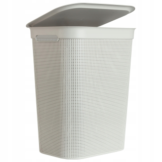 Kôš na bielizeň - Košík na práčovňu 50 l biely Rotho Brisen