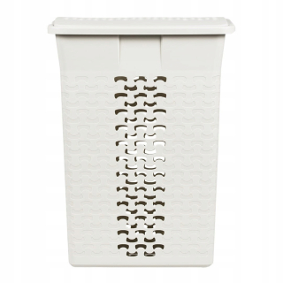 Kôš na bielizeň - Bashing Basket Openwork Underwear White 55L Cover
