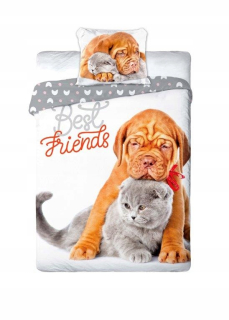 Kompletný set posteľných obliečok - Elway 180x200 Satin Sain Cotton New Designs!