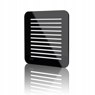 Vešiaky - Ventilačná mriežka 14x14 Decor Black Gloss Gaia Decor
