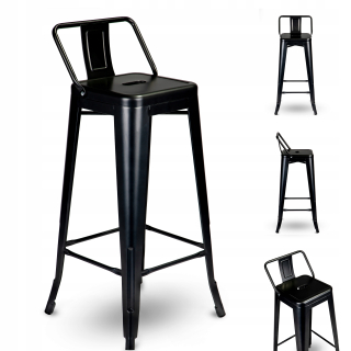 Barová stolička do kuchyne - Barová stolička Hoker High Stolil Black Loft
