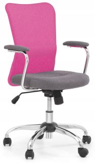 Kancelárska stolička, kreslo - Rotačná kancelárska stolička Andy Pink Halmar
