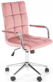 Kancelárske kreslo - Gonzo 4 Pink Velvet Hal Rotary Office Kresle