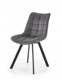 Kuchynská, jedálenská stolička - Stolička K332 Gray Velvet Vellor Halmar