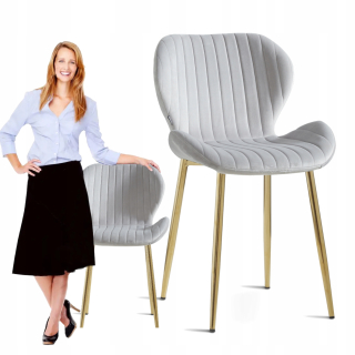 Kuchynská, jedálenská stolička - Čalúnené stoličky Glamour Velor Armchair salón
